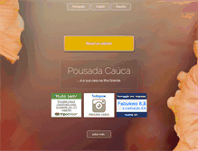 Tablet Screenshot of pousadacauca.com.br
